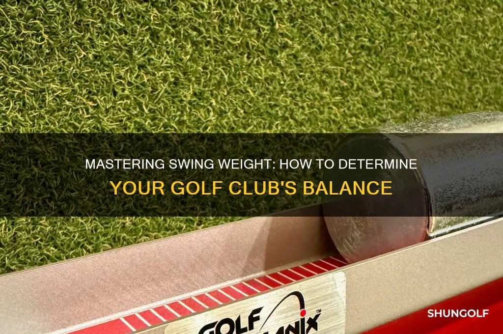 how to determine swing weight golf club
