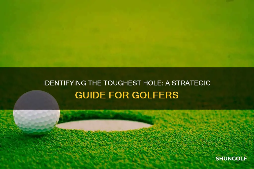 how to determine the hardest hole in the golf course
