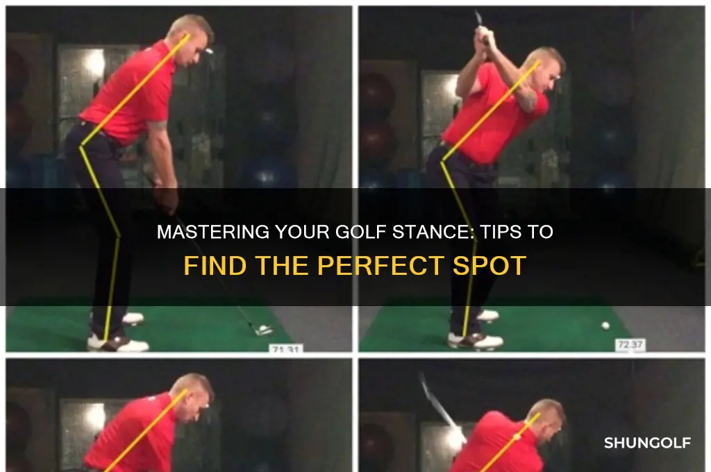 how to determine where to stand golf