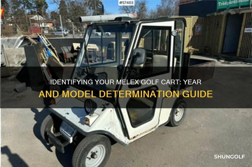 how to determine year and model melex golf cart