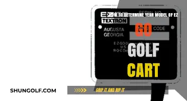 Identifying Your EZ Go Golf Cart's Year Model: A Simple Guide