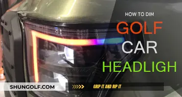 Adjusting Golf Cart Headlights: Dim the Lights