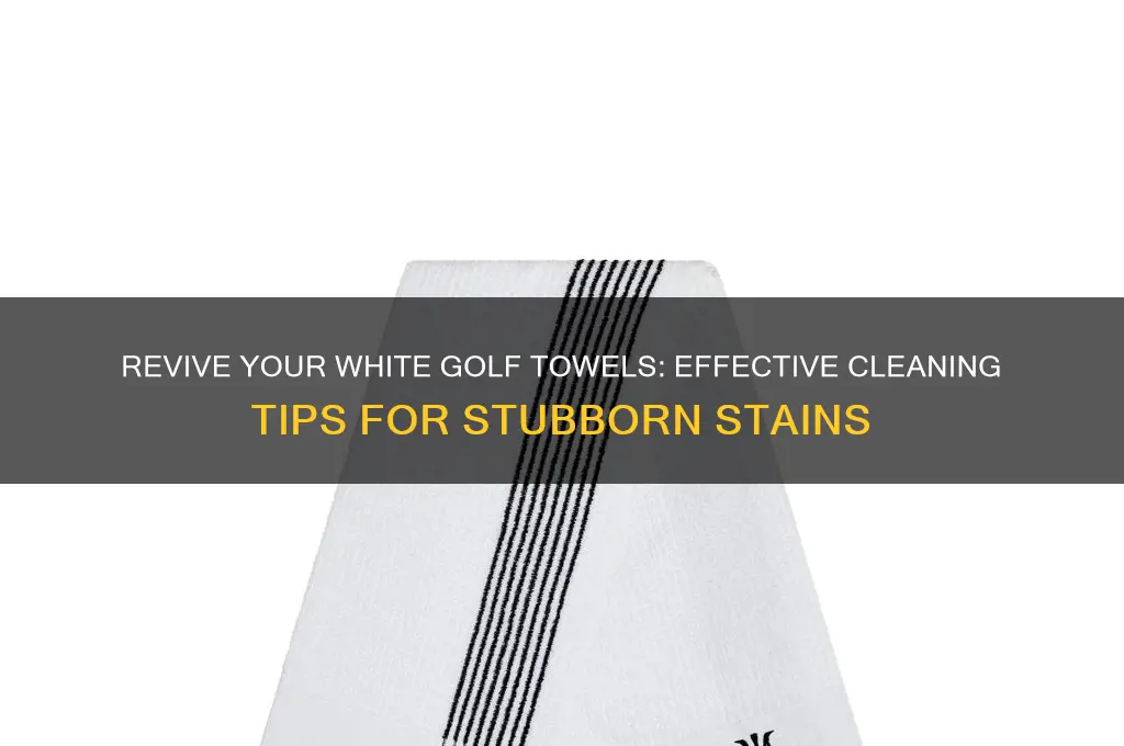 how to dirty white golf towels clean