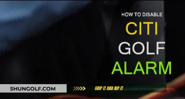 Disabling Citi Golf Alarms: A Step-by-Step Guide