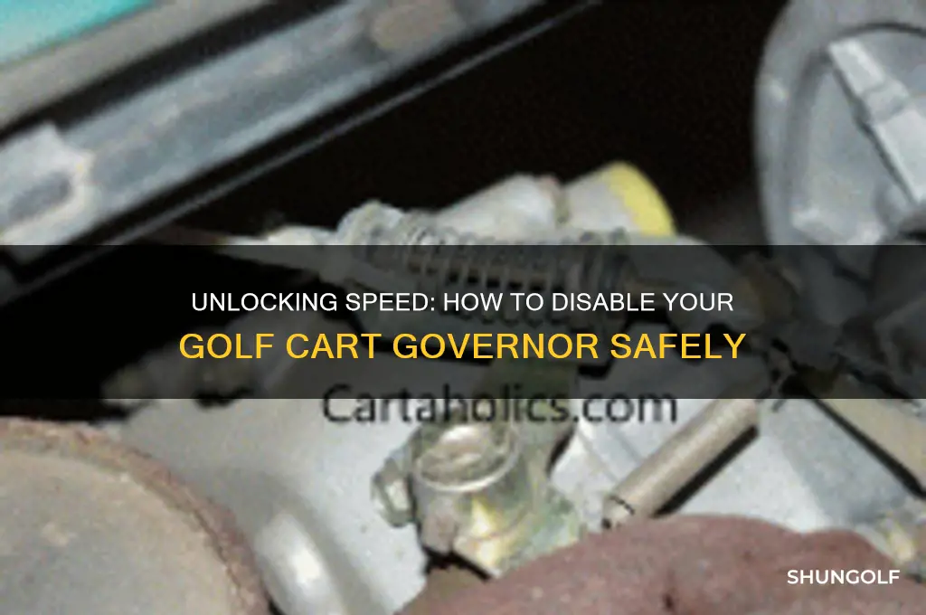 how to disable golf cart governor