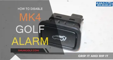 Disabling Your MK4 Golf Alarm: A Step-by-Step Guide