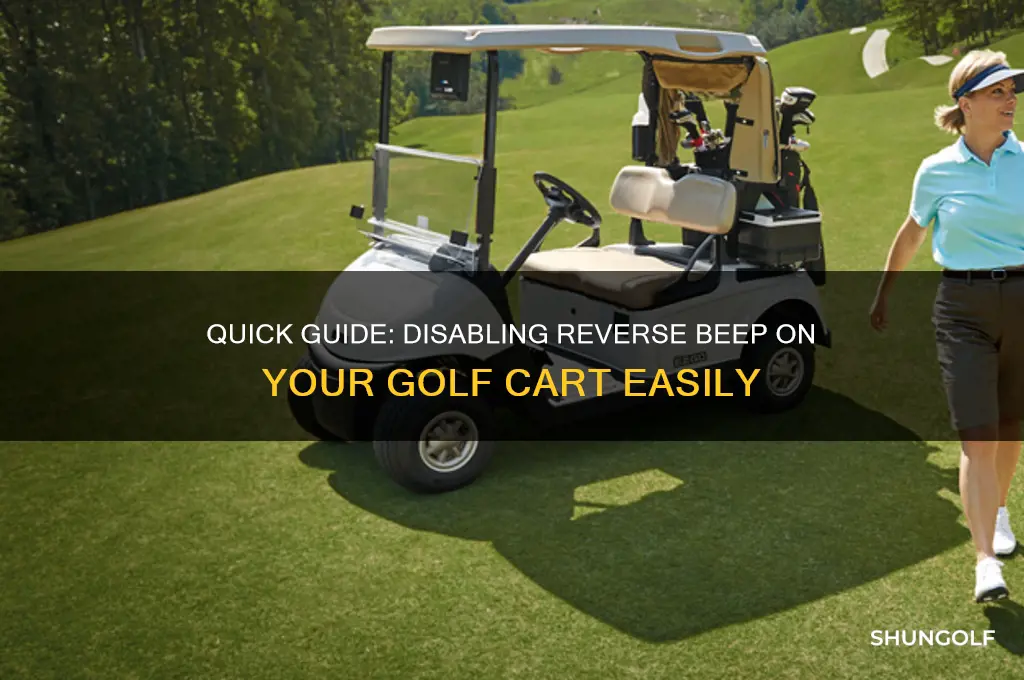 how to disable reverse beep on golf cart