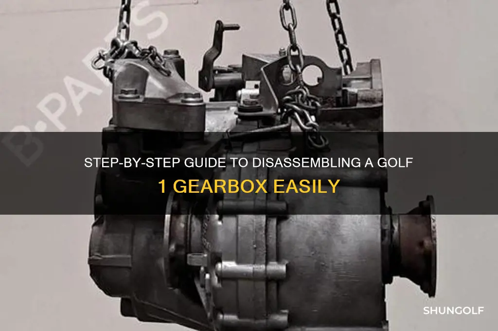 how to disassemble a golf 1 gearbox