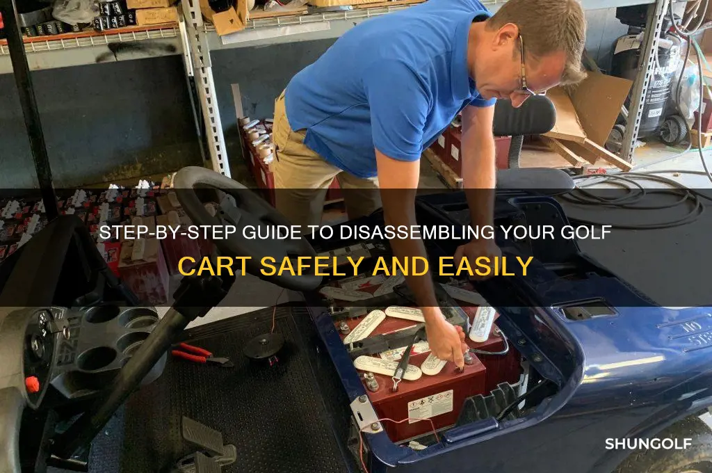 how to disassemble a golf cart