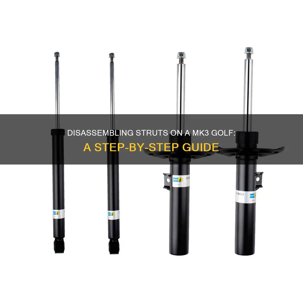 how to disassemble struts mk3 golf