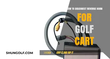 Quick Guide: Disconnecting Your Golf Cart's Reverse Horn Safely