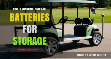 Properly Storing Your Golf Cart: A Guide to Disconnecting Batteries