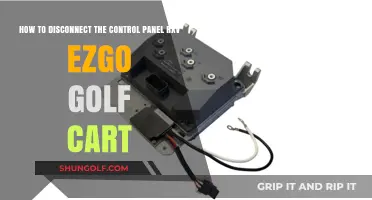 Disconnecting Your E-Z-GO RXV Golf Cart Control Panel: A Step-by-Step Guide