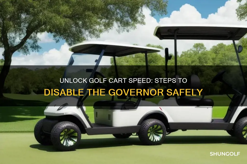 how to disconnect the governor on golf carts