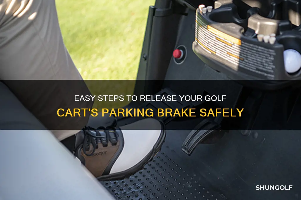 how to disengage the parking break on a golf cart
