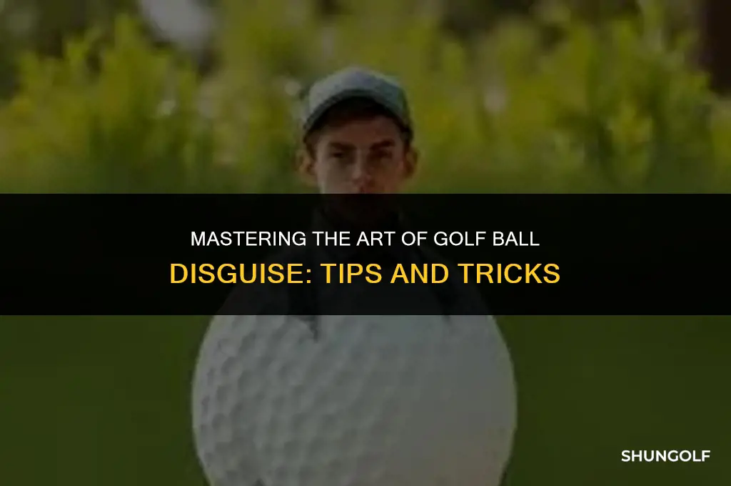 how to disguise golf ball