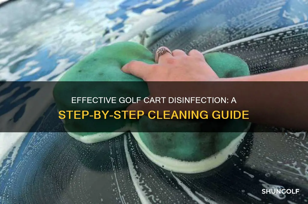 how to disinfect a golf cart