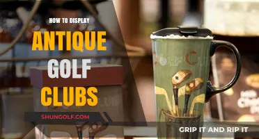 Elegantly Showcasing Antique Golf Clubs: A Collector's Display Guide