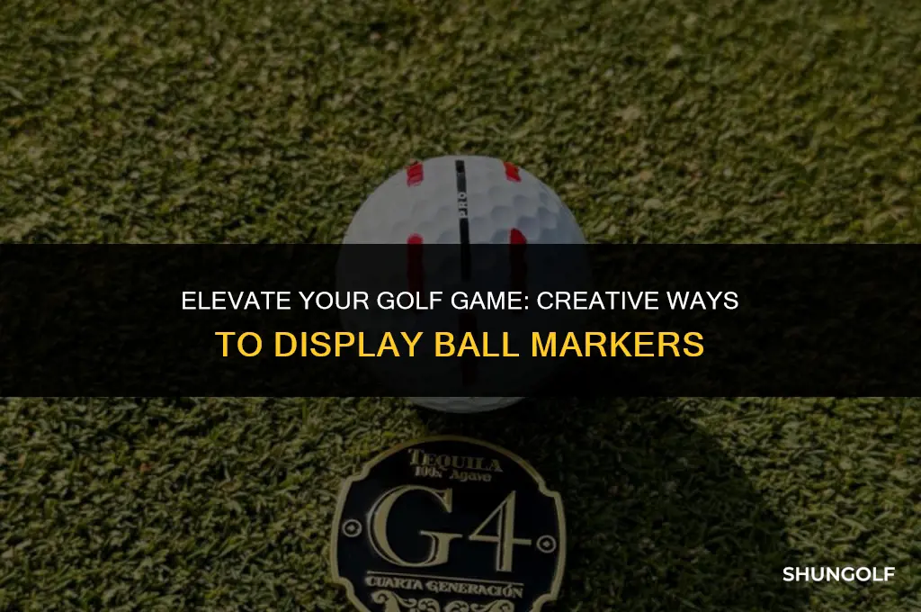 how to display golf ball markers
