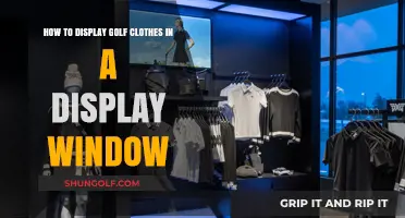 Creative Golf Apparel Display Ideas for Eye-Catching Window Presentations