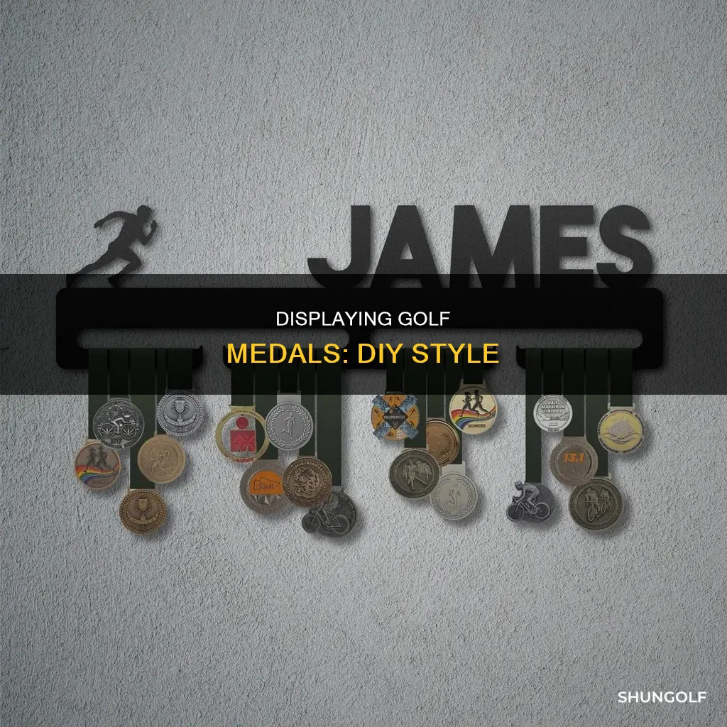 how to display golf medals diy