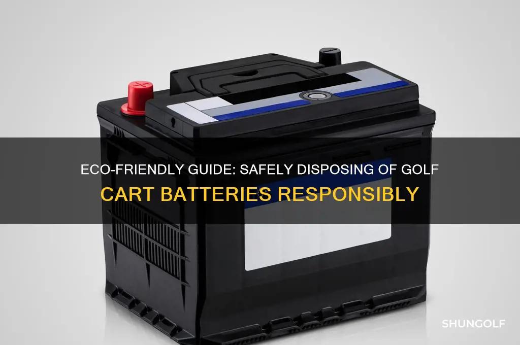 how to dispose of golf cart batteries