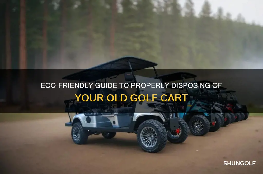 how to dispose of golf cart