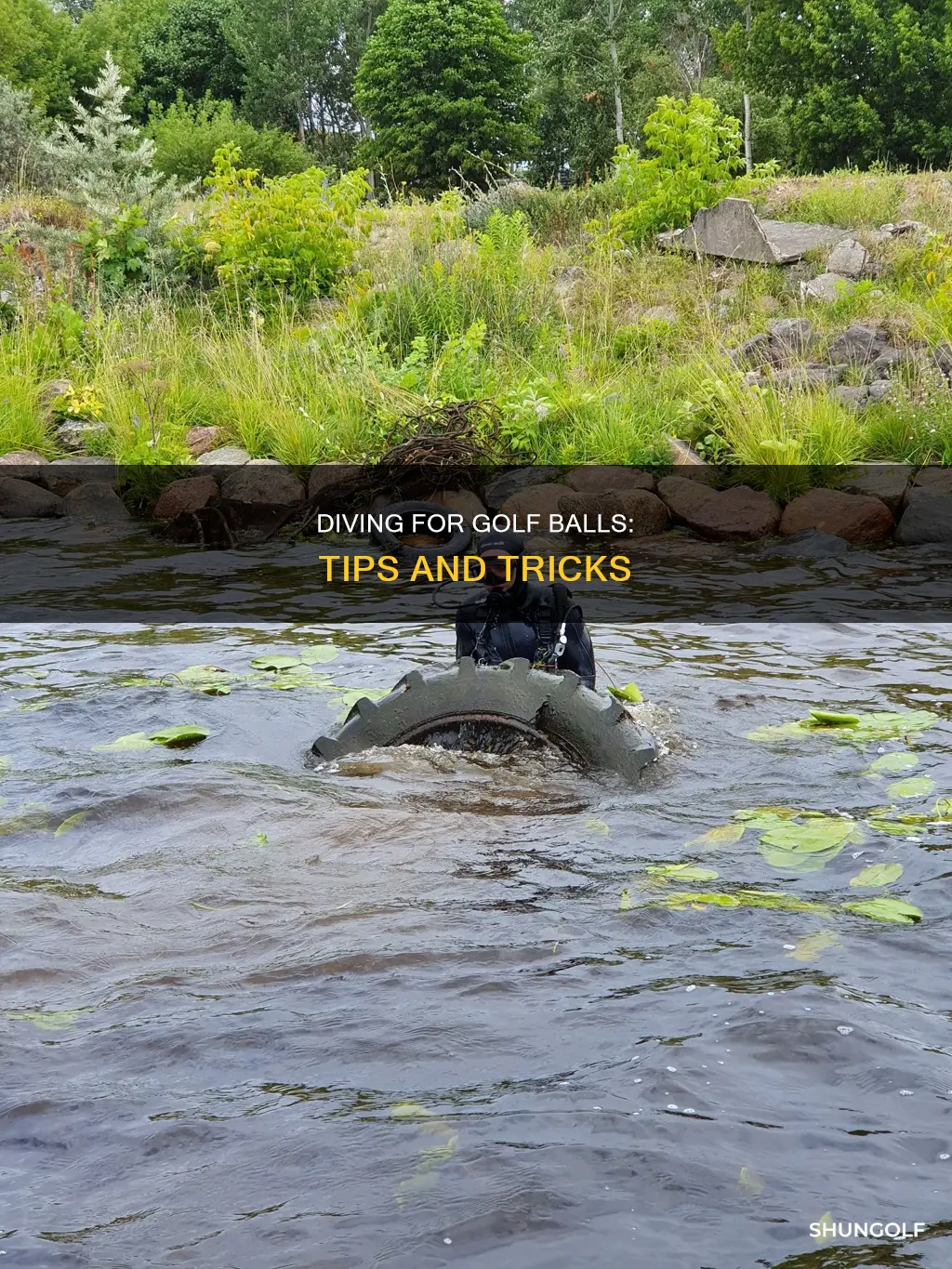 how to dive for golf ballls