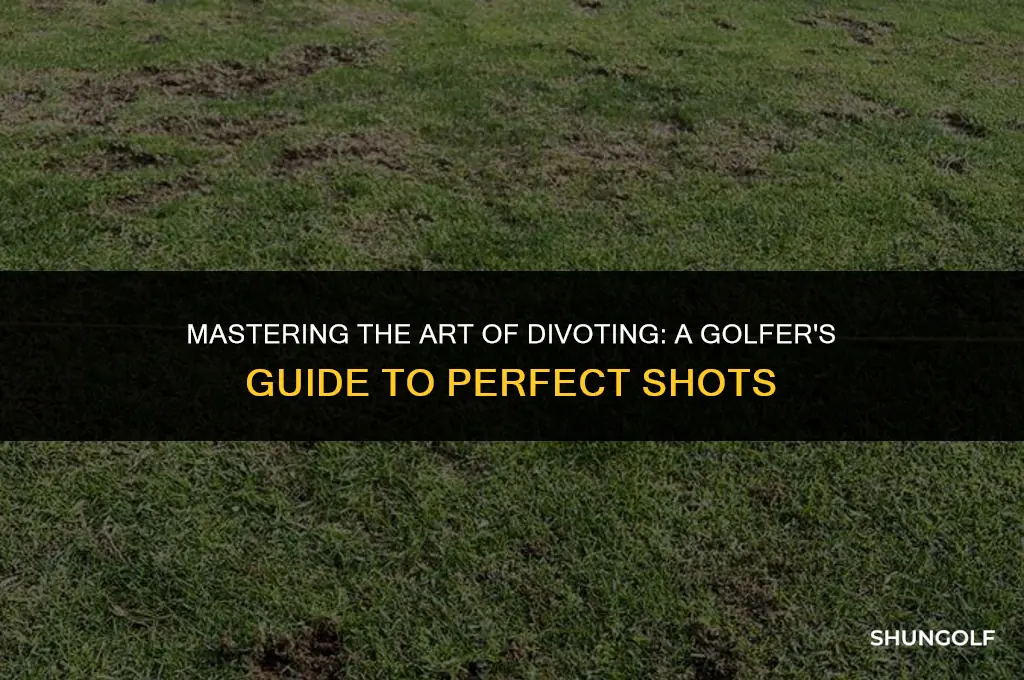 how to divot in front of the golf ball