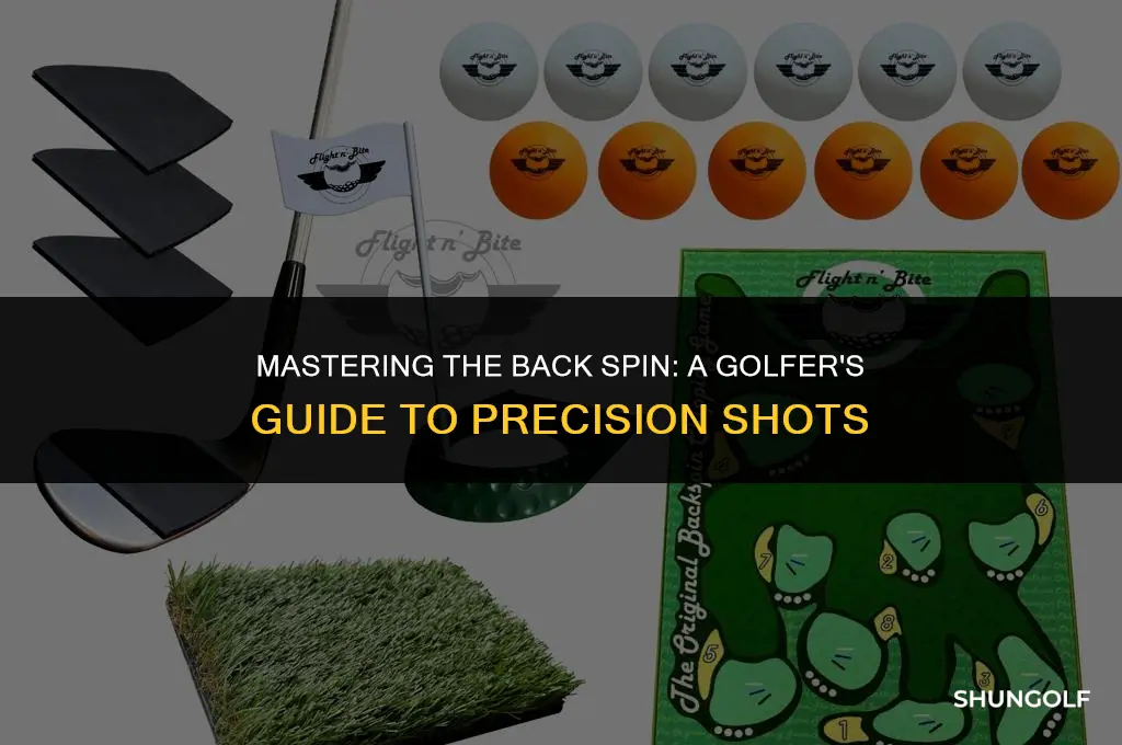 how to do a back spin on a golf shot