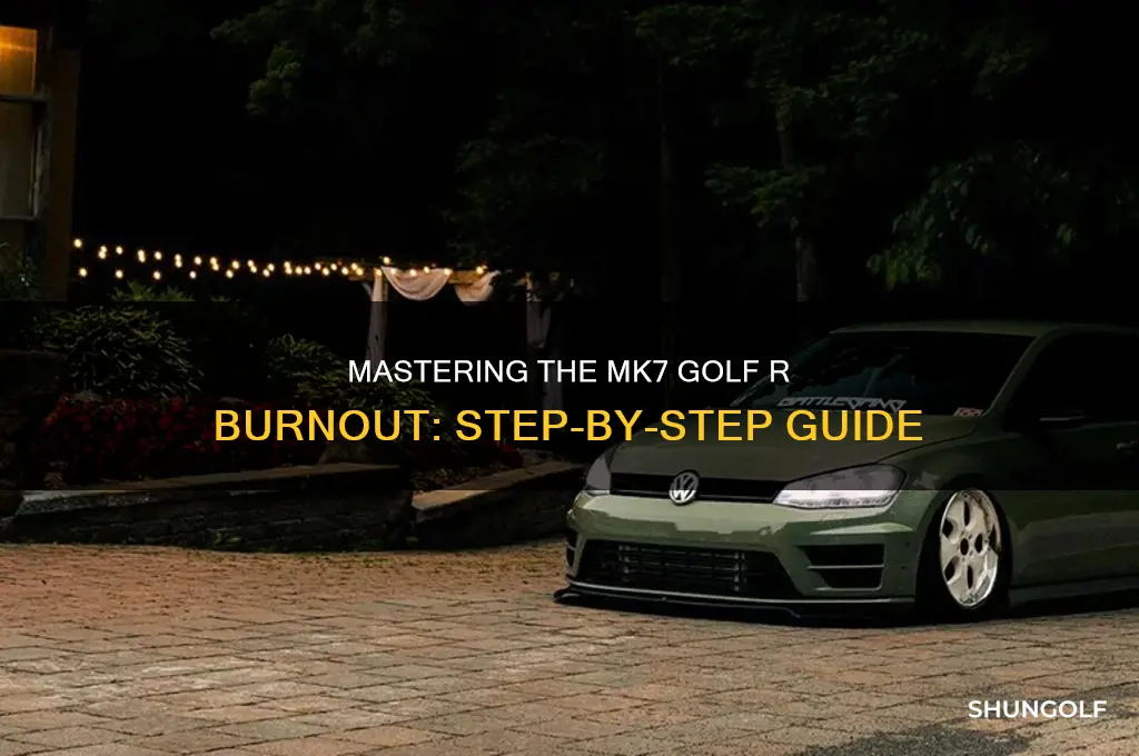 how to do a burnout in a mk7 golf r