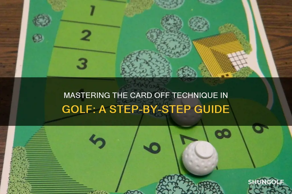 how to do a card off in golf