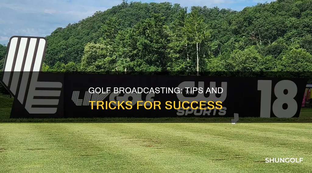 how to do a golf broadcast