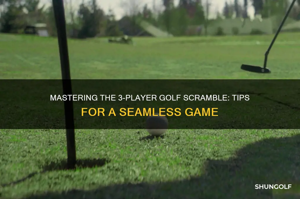 how to do a golf scamble with three players