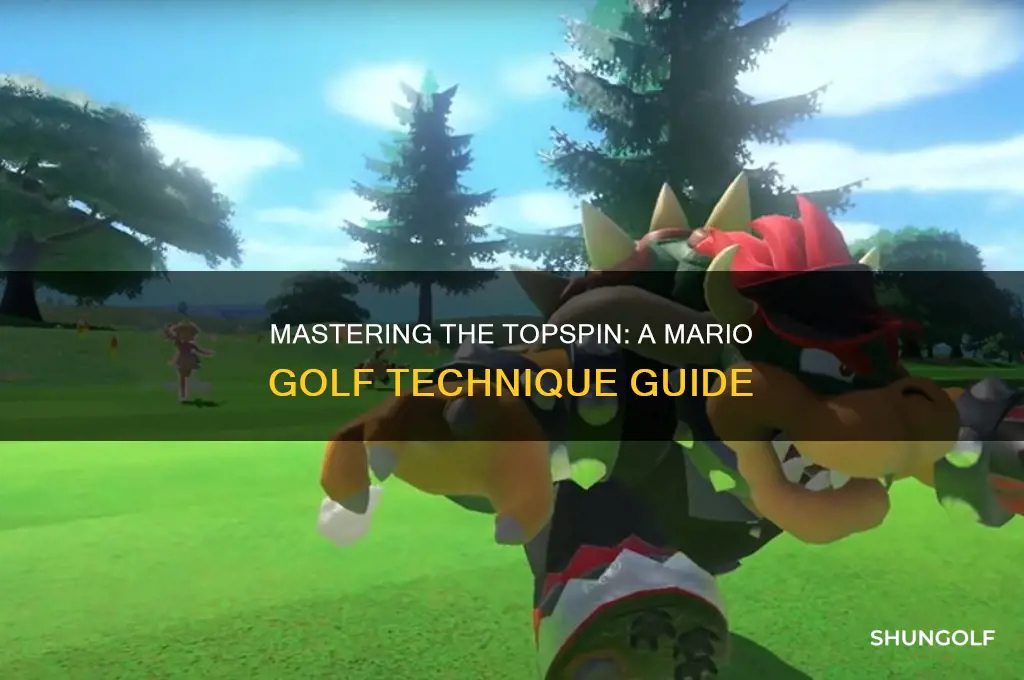 how to do a topspin in mario golf