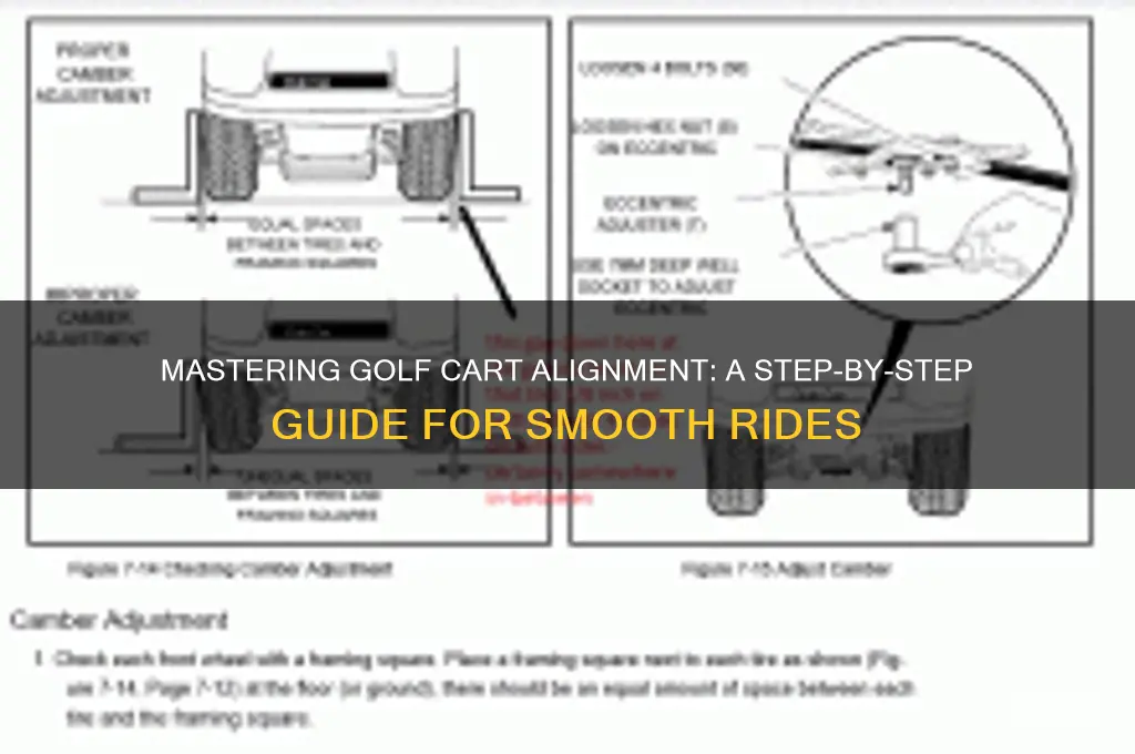 how to do an alingment on a golf cart