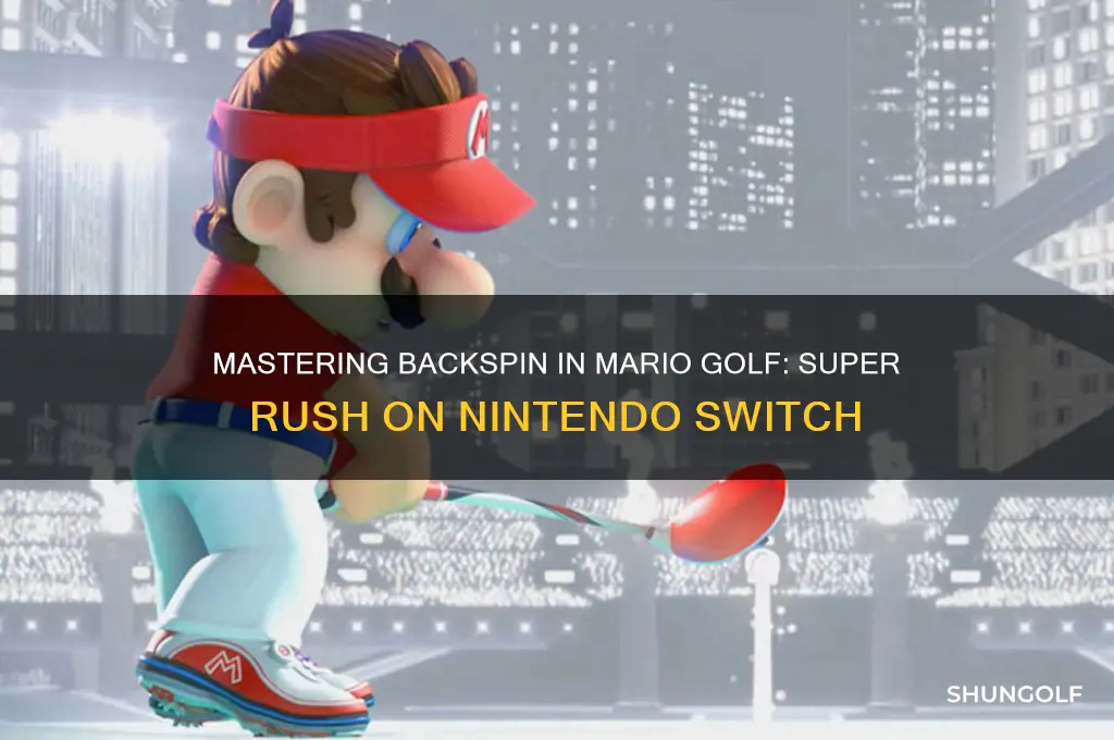 how to do backspin mario golf switch