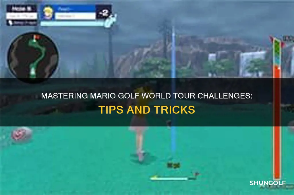how to do challenges in mario golf world tour