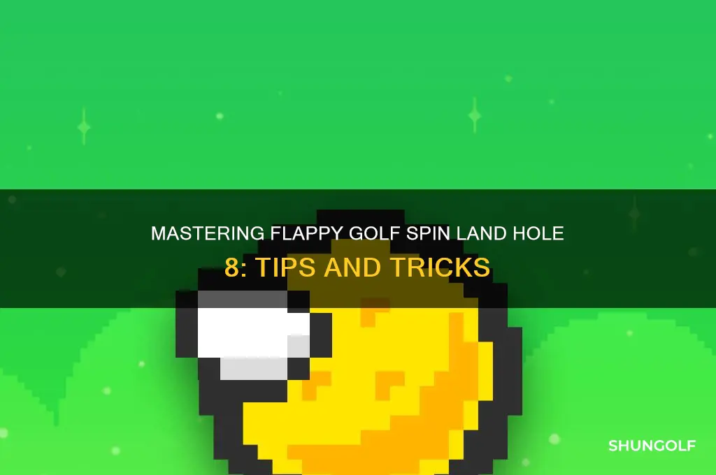 how to do flappy golf spin land hole 8