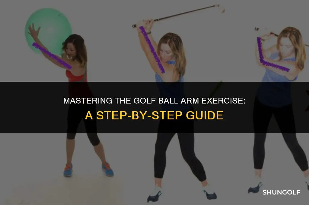 how to do golf ball arm exercise
