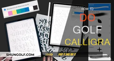 Golf Calligraphy: Master the Art of Writing