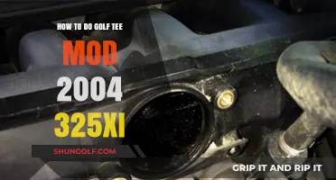 DIY Golf Tee Mod Guide for 2004 BMW 325xi Owners