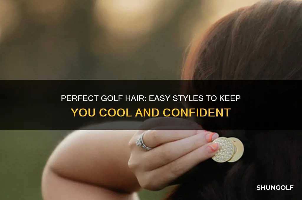 how to do my hair for golf