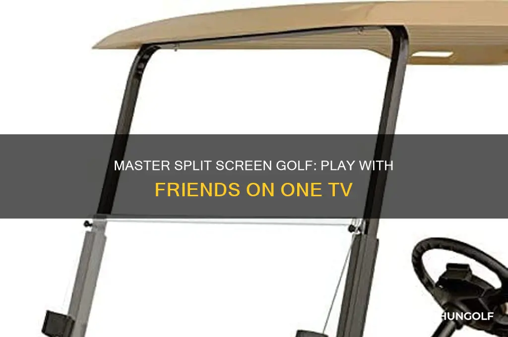 how to do split screen golf with friends