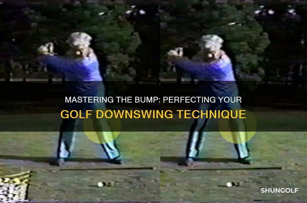 how to do the bump in golf downswing