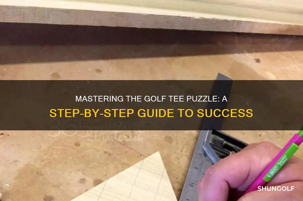 how to do the golf tee puzzle