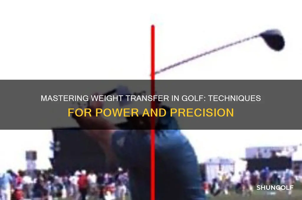 how to do weight transfer in golf