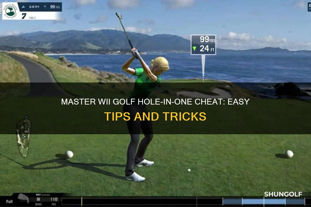 how to do wii golf hole in one cheat