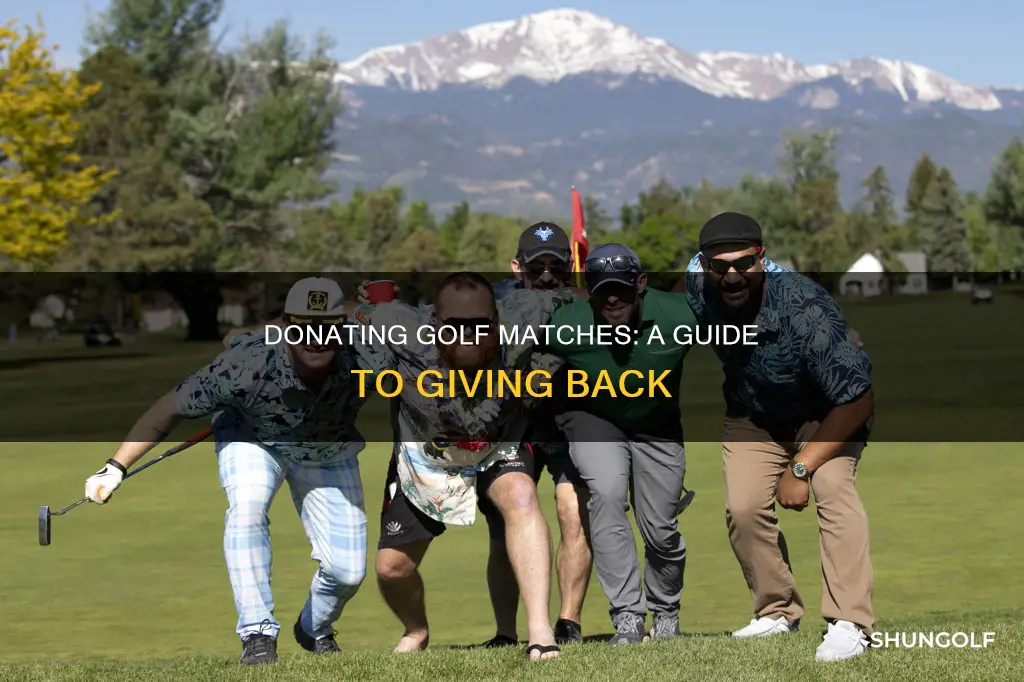 how to donate the match golf