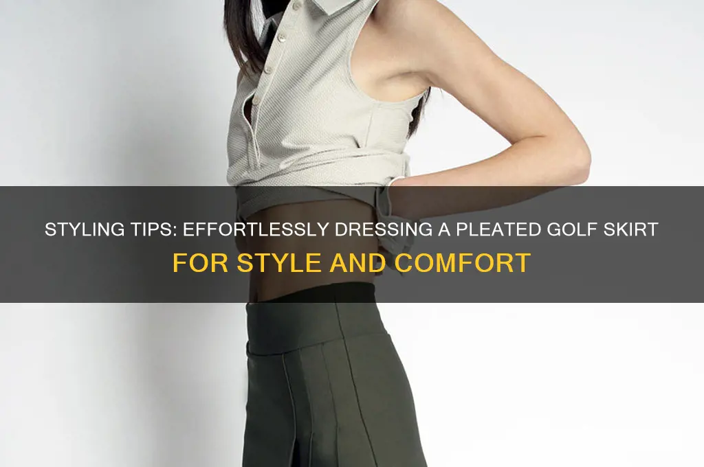 how to dress a pleated golf skirt